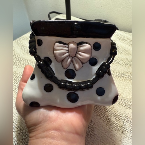 Vintage cute ceramic purse candle holder - Picture 11 of 11